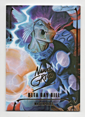 2024 Skybox Masterpieces Nahuel Grego #3 Beta Ray Bill Gold Signature Series