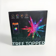 LED Christmas Tree Topper 13.7in RGB App USB Music Sync New