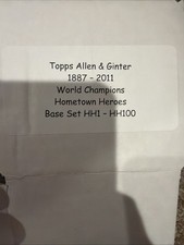 2011 Topps Allen and Ginter Hometown Heroes Complete Set HH1 - HH100  Baseball