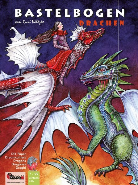 Drachen Basteln Papier Zum AufhäNgen Bastelbogen Ausschneidebogen Atelier Color-image