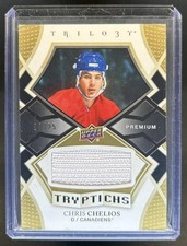 2018-19 Upper Deck Trilogy Chris Chelios Tryptichs #/25 Canadiens