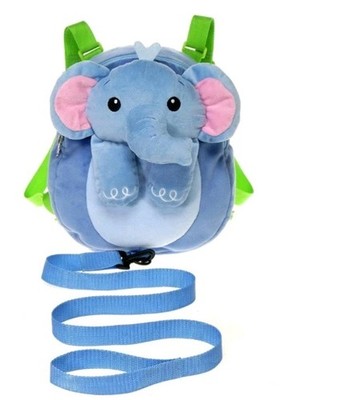 10'' Elephant Fiesta Toys Child Safety Harness Backpack Blue Used Good Condition 