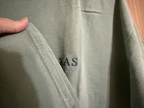 Dallas Texas Vintage Gray Green Washed Look Mens T Shirt XL - Picture 4 of 7