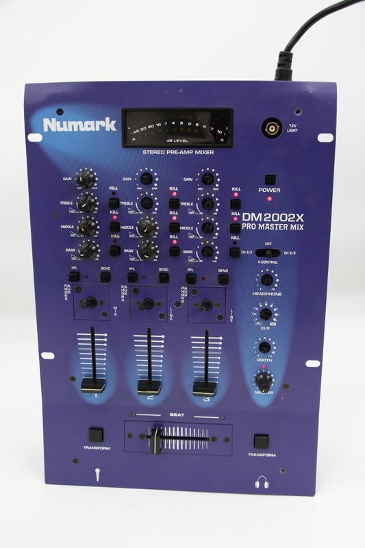 Numark DM2002X Pro Master Mix Dj Mixer - Blue *READ*