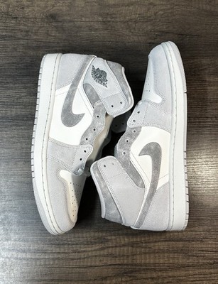 Nike Air Jordan 1 SE Mid Neutral Grey Sail FQ7720-002 Men display picture 2