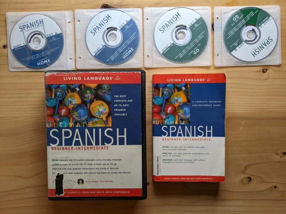 Lot Ultimate Spanish Beginner-Intermediate 8 CD and Textbook Beyond the Basics 4 - Image 2 of 4