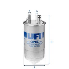 Kraftstofffilter UFI 24.ONE.00 Filtereinsatz für FORD FIORINO FIAT PUNTO KA EVO