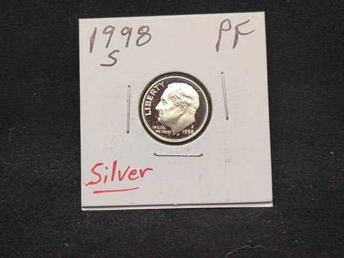 1998 s silver proof roosevelt dime