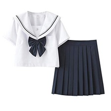 Aculldo Sailor Uniform, Long Sleeve, Girls' School Uniform, High School Girl