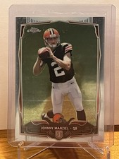 2014 Topps Chrome - Johnny Manziel #169 Both Hands on Ball (RC)