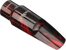 Barkley Pop Kustom Alto Saxophone Mouthpiece - 7, Red/Black, Sweetwater