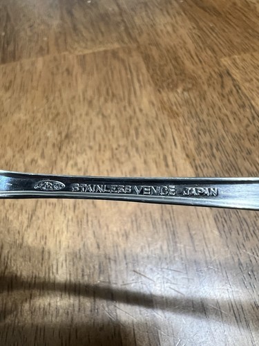 AMC Stainless Japan Venice Iced Tea Spoons Lot of 5 Mid Century Modern Style - Picture 3 of 4