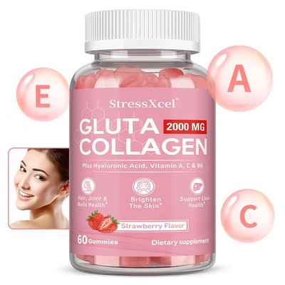 kirkland glutathione collagen gummies Nature Glow Glow - Strawberry Flavor 60 Organic Discover the secret to youthful,