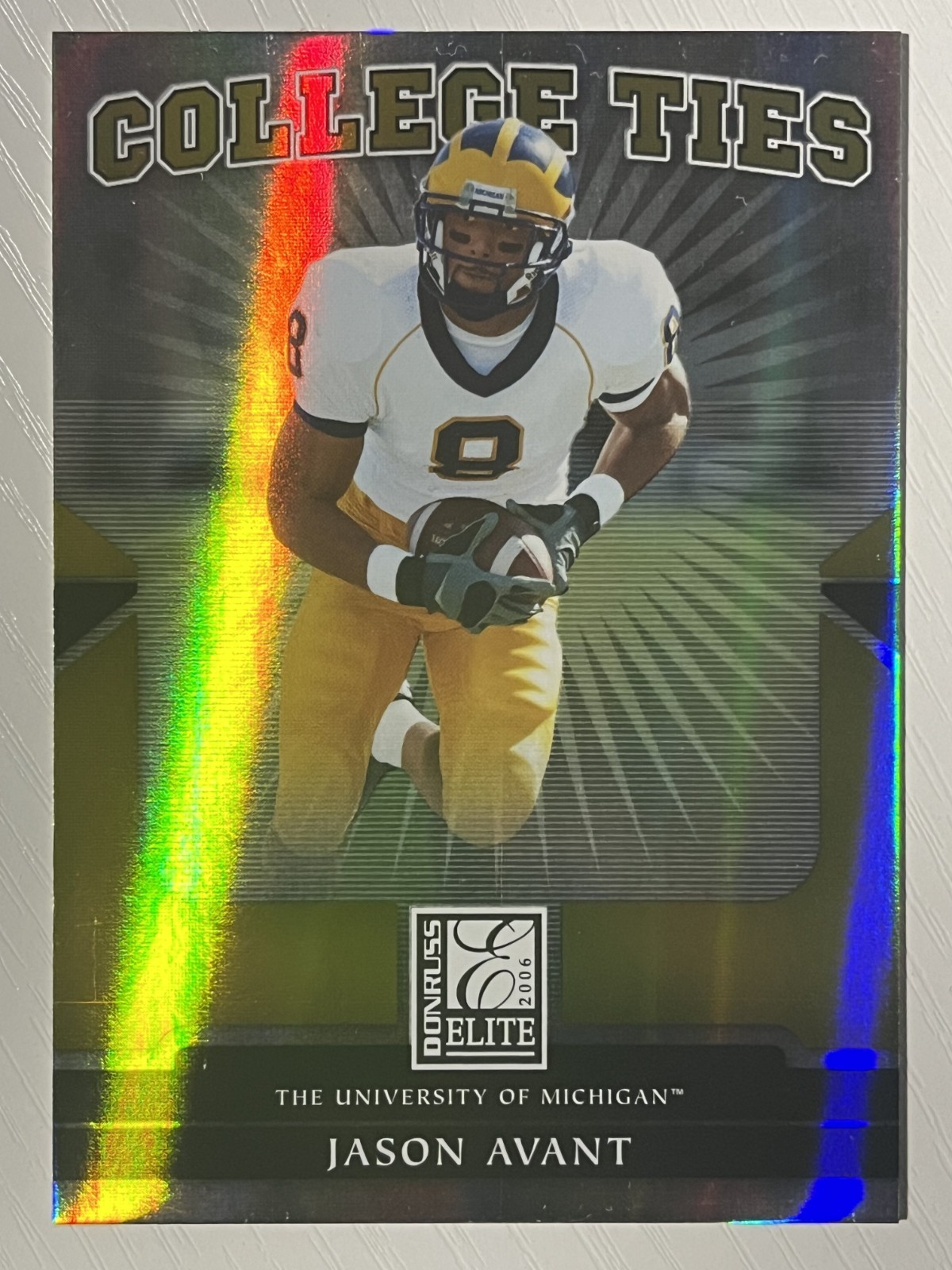 Jason Avant Donruss Elite College Ties #CT17 College Ties-Gold