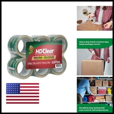 Duck 307352 Packing Tape - 6 Rolls, 3 in x 54.6 Yards, Clear