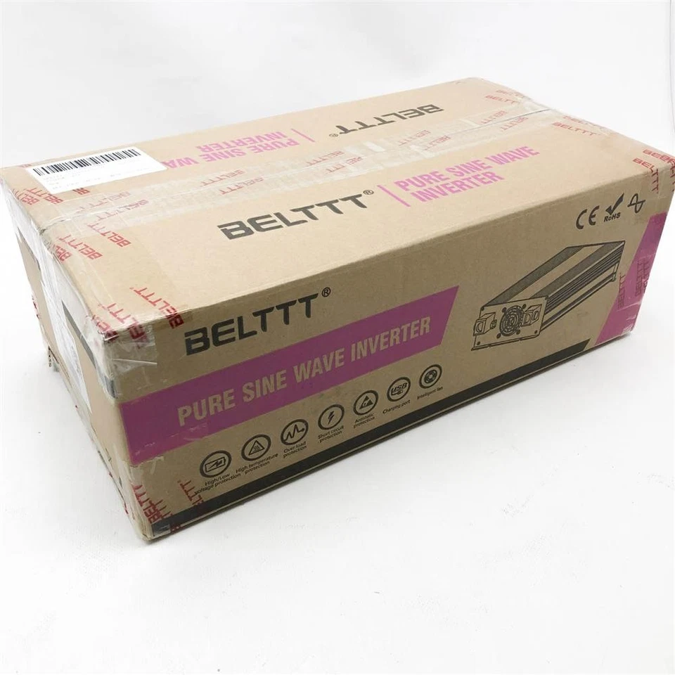 BELTTT Reiner Sinus Wechselrichter Spannungswandler mit LED Display, 2 USB - Image 4 of 4