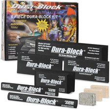 Set 6Pc - Flexible EVA Foam Wet or Dry Autobody Sanding Blocks Kit for Automotiv