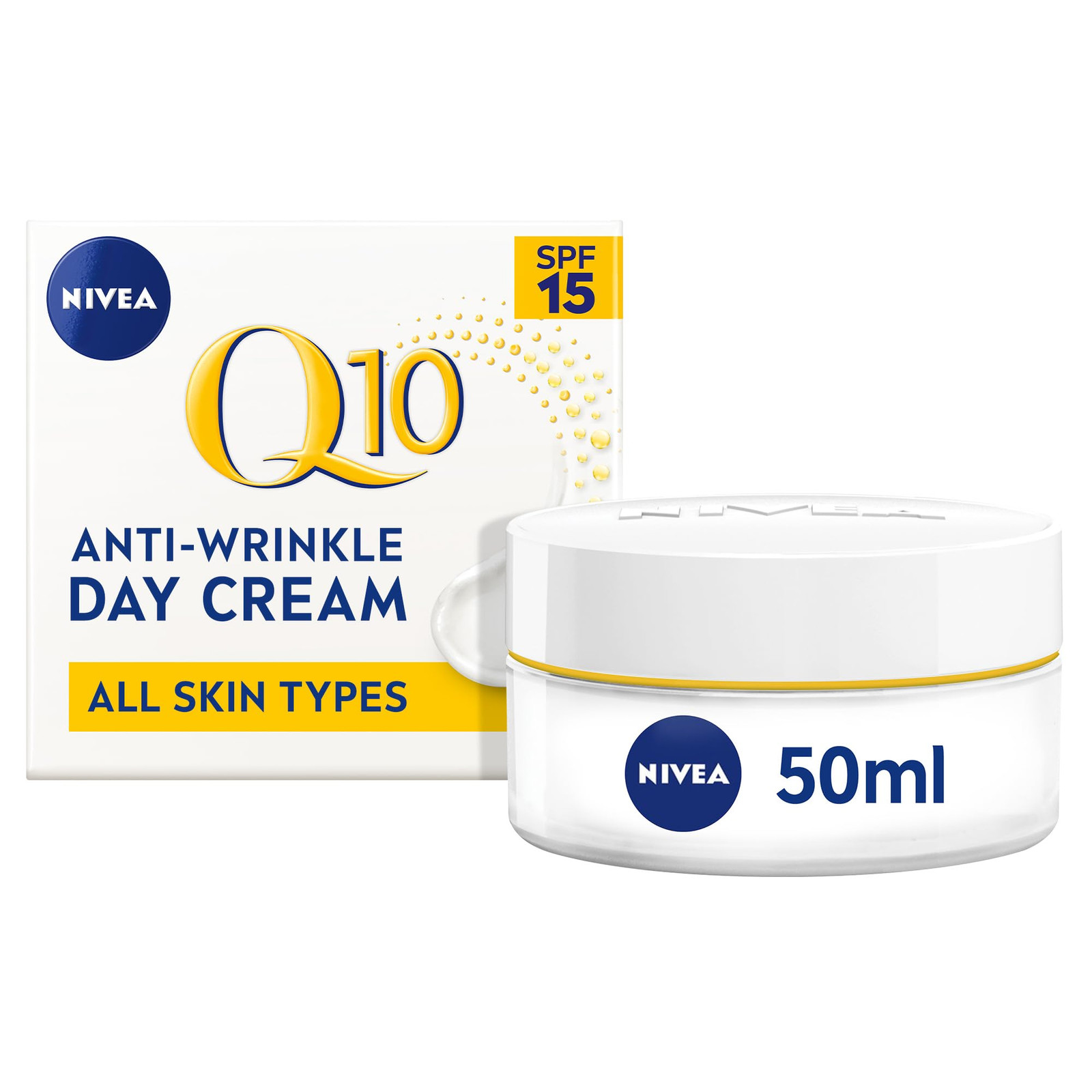 NIVEA Q10 Power Anti-Wrinkle + Firming - Crema da giorno antirughe e (a1s)