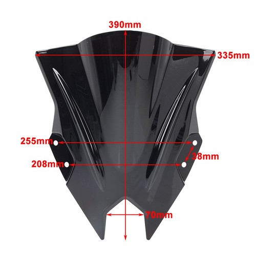 Motorcycle Windshield Windscreen Wind Screen For Kawasaki NINJA500 SE 24-25 - Bild 11 von 12