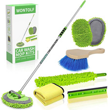 Car Wash Brush Long Handle Chenille Mop Cleaning Accessories Cars RV Truck Boat