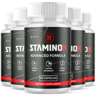 (5 Pack) Stamino X Advanced Male Pills StaminoX Formula Supplement 300 Capsules