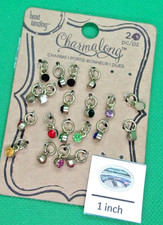 Bead Landing Charmalong 316390 Multicolor Round Glass Charms pkg. 20- See Below