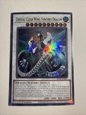 Crystal Clear Wing Synchro Dragon (UR) RA04-EN059 Quarter Century Stampede...