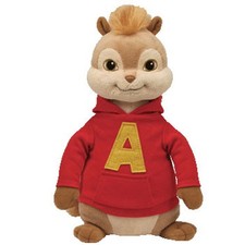 TY Beanie Buddy - ALVIN the Chipmunk Alvin  the Chipmunks Movie - 9.5 inch 