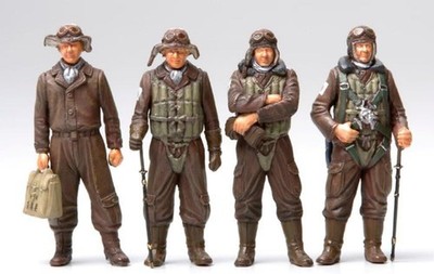 【Figure】TAMIYA 1/48 Zero Fighter Kit Pilot Figures (4 figures)
