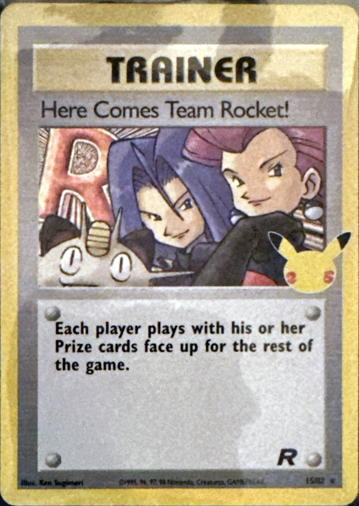 Here Comes Team Rocket! 15/82 Holo Celebrations: Classic Collection Pokemon NM