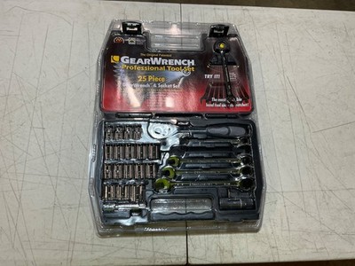 NOS GEARWRENCH Professional SAE METRIC Set 25 pc Gearwrench Set 87125 New