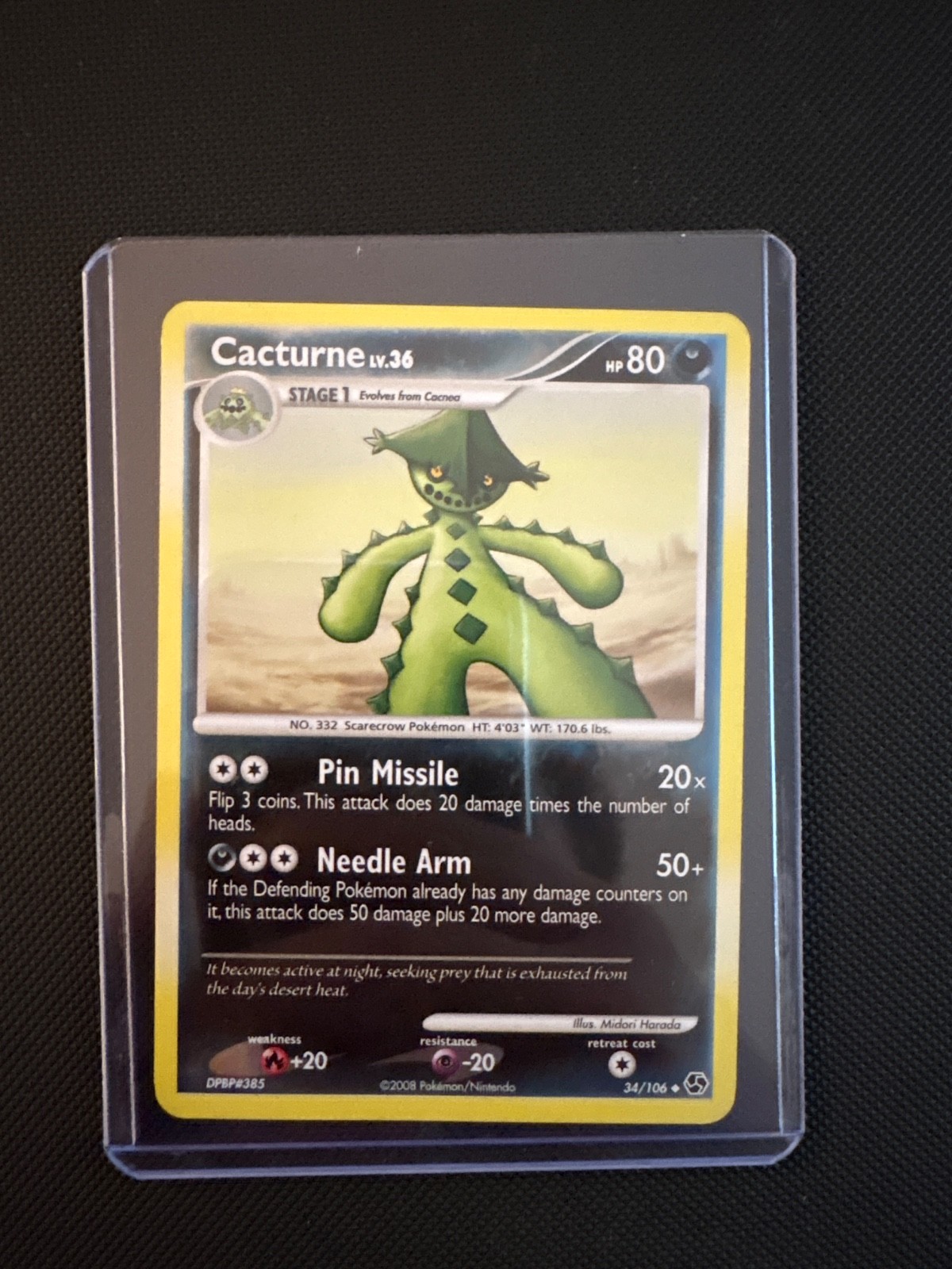 Cacturne 34/106 Great Encounters Reverse Holo