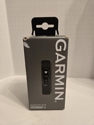 Garmin VivoSmart 4 Activity Tracker Black with Midnight, Size S/M New Never Used