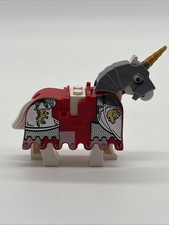 Lego Lion Barding White Horse Castle Minifigure 10223 Clips MINT Complete 7947