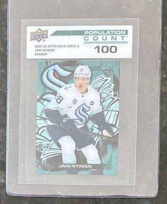 2025-26 Upper Deck Series 2 Population Count 100 Jani Nyman #PC-43 RC