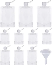 Portable Travel Fluid Makeup Packing Bag Transparent Clamshell Packaging Bag Pla