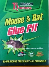 5 Pack Heavy Duty Mouse Glue Large Sticky Pads Rat Pest Control Rodent UK
