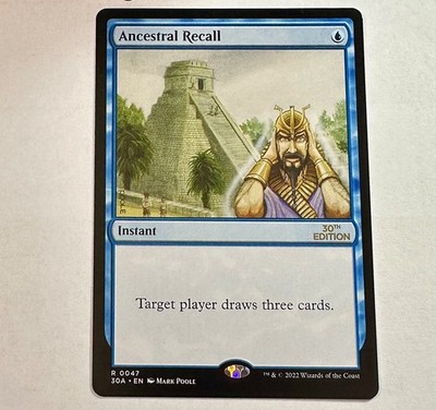 MTG: Magic the Gathering Ancestral Recall mtg 30 | eBay