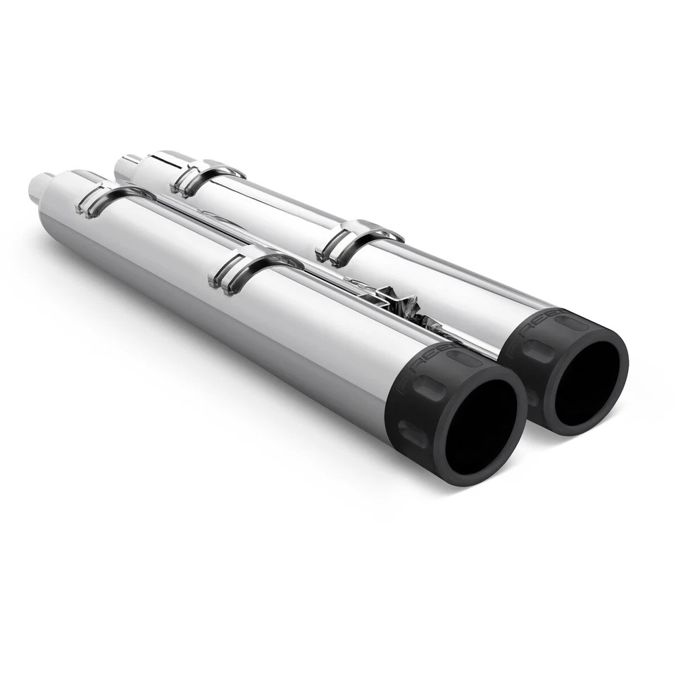 Freedom Performance Chrome 4 in. SlipOns w/Black End Caps-IN00236 - Image 2 of 2