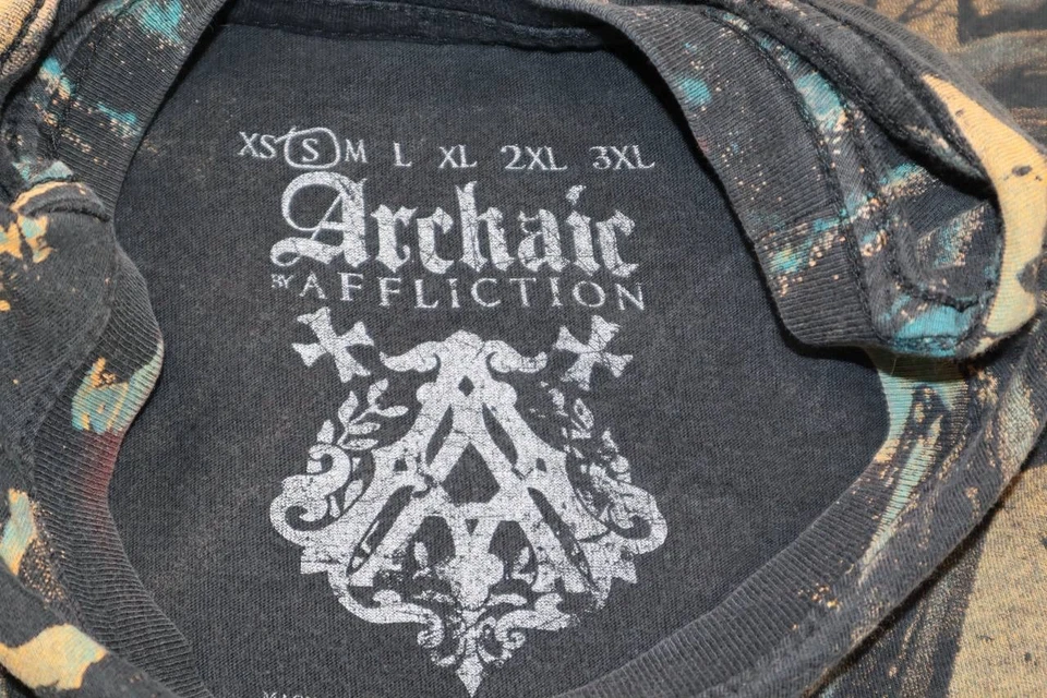 Винтажный Y2K Affliction Южный полюс графический футболка лот (20) ТВ промо MMA смешанные - Изображение 4 из 4