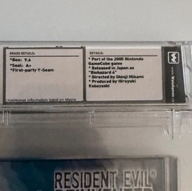 Resident Evil 4 (PS2) WATA 9.6 A+ Sealed Black Label FIRST PRINT not VGA CGC PSA