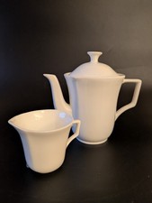 Richard Ginori Sirio Caffettiera E Lattiera Porcellana Bianca