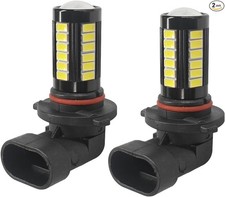2PCS 9006 LED Fog Light Bulbs, 1500 Lumen 6500K White, 12V 33-SMD 5 Size: 9006