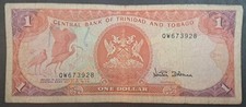 (1997-2002) Trinidad and Tobago 1 Dollar P36d, QW673928, sig Dookeran. 
