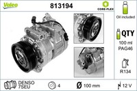 Klimakompressor FÜR BMW 5 (E60), BMW 5 Touring (E61) - Valeo 813194