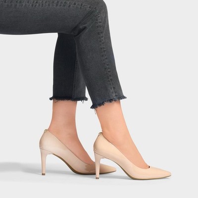 BRAND NEW Michael Kors Dorothy Flex Leather Blush Pump Heels Size 7.5 M Women