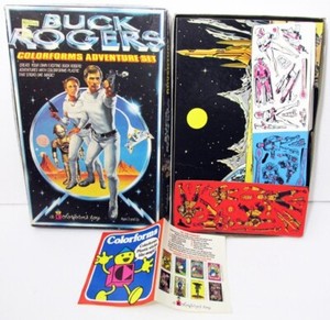 VINTAGE 1978 BUCK ROGERS 21ST CENTURY COLORFORMS ADVENTURE SET UNUSED BUT READ !