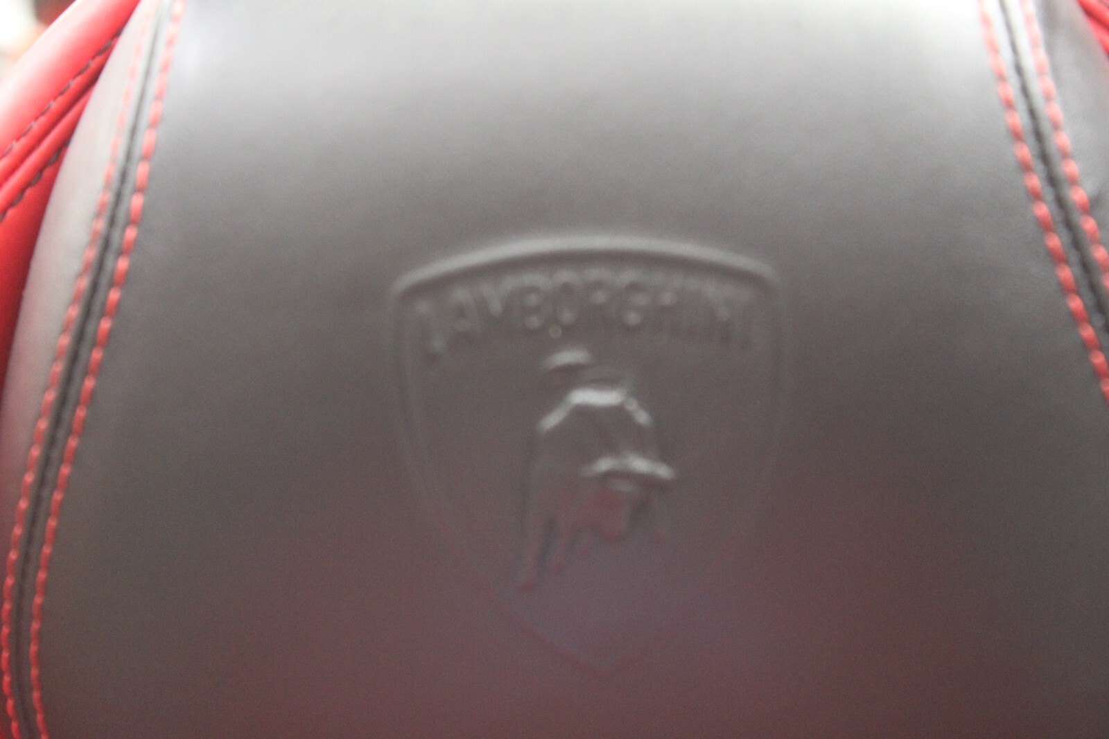 Lamborghini Huracan, LH, Left, Front Seat, Black/Red, Worn Leather, Used