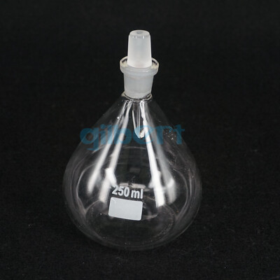 250ml Glass Specific Gravity Bottle Pycnometer Class A Science Labware Medical #