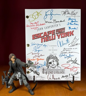 Escape From New York Script Signed- Autograph Reprints- 122 Pgs